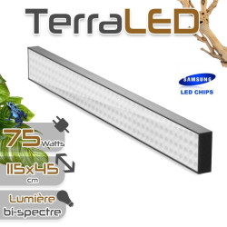 TM 75W 90cm -Eclairage LED horticole pour terrarium de 45cm x 125cm