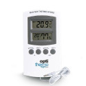 Thermomètre Hydro Digital Premium - Sonde Extérieure Température et Humidité Optithermo
