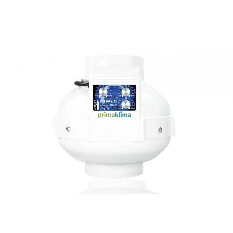 Extracteur d'air Prima Klima Thermo Control - 125mm - 680m3/h