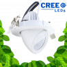 Spot encastrable 12W - LED CREE - 360° pour l'éclairage de tableaux et murs végétaux
