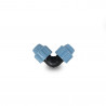 RACCORD COUDE COMPRESSION FF 16 X16mm  - 2