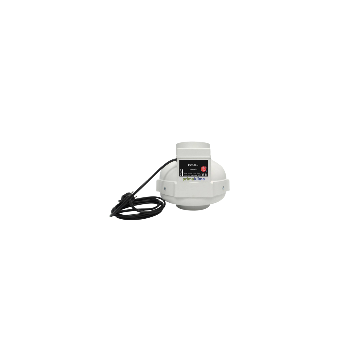 Extracteur Prima Klima diam 160 mm - 1 vitesse - 800m3/h