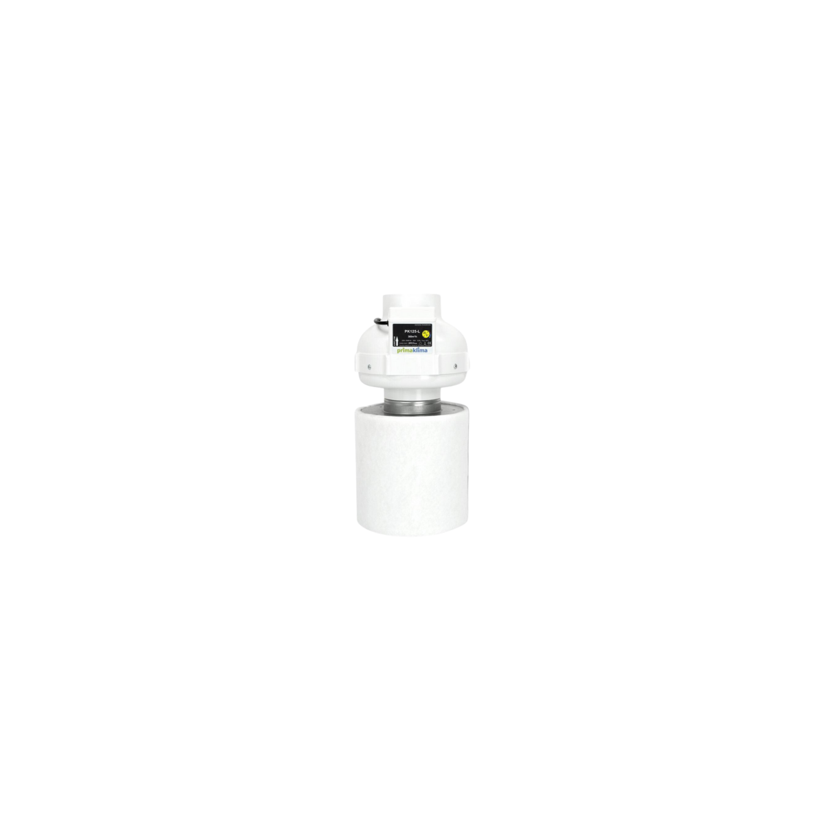 Extracteur Prima Klima - PL125-L - Ø125mm - MAX 360m3/h + Filtre à Charbon Ø125mm