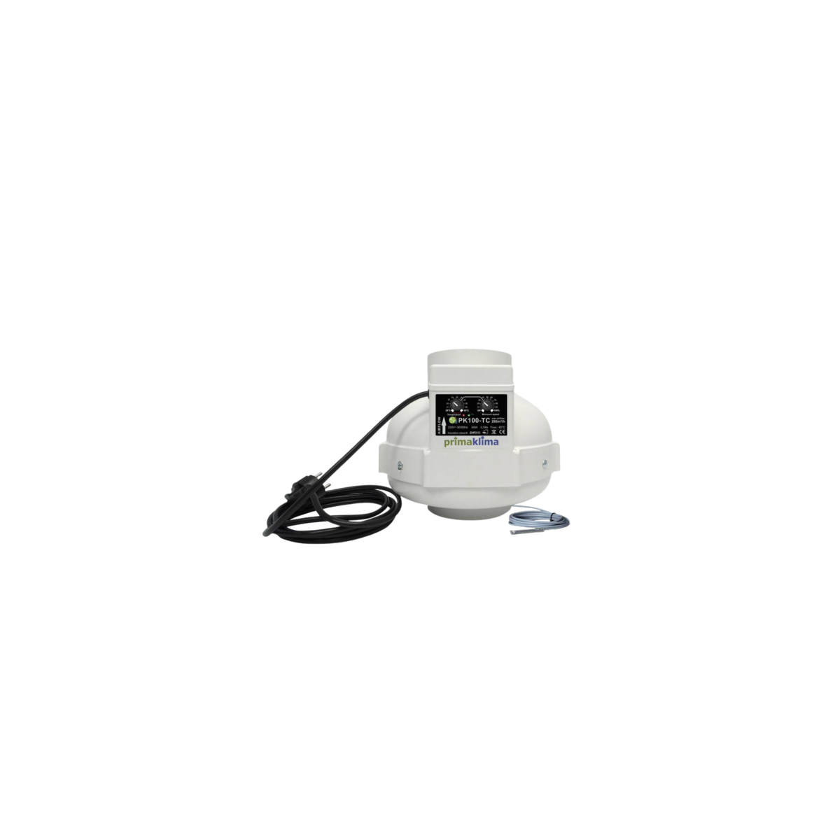 Extracteur Prima Klima - Ø 100mm - 280m3/h - Controleur de température - 40W