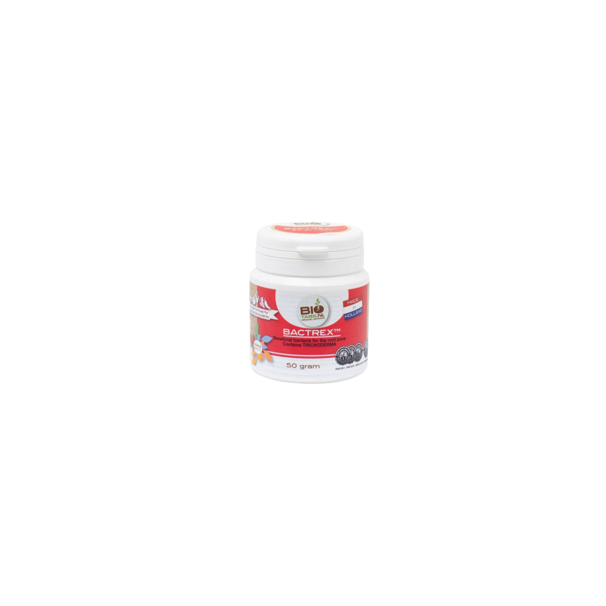 Bactrex 50gr – Polvere Biologica Per Radici, Con Trichoderma E Batteri Benefici, Per Terreno E Cocco, Protezione Patogeni, Certificato Bio