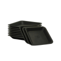 Soucoupe carré noire - 36,5 x 36,5cm - 20L