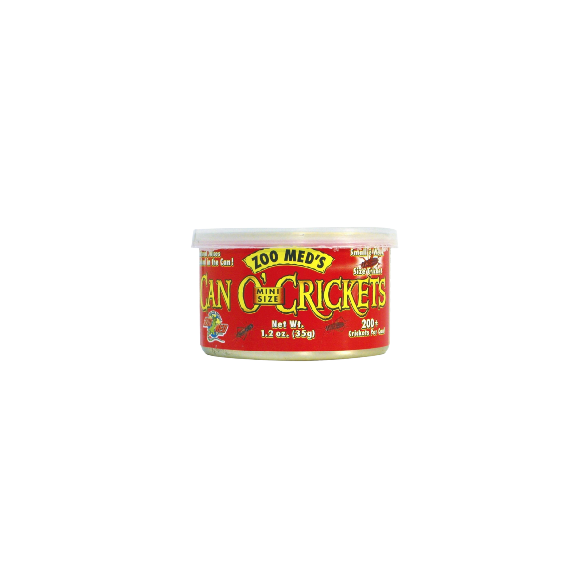 Can O’ mini crickets pour reptile