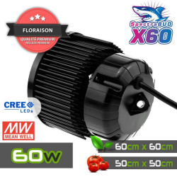 SpectraBUD X60 - Lampe horticole LED haut de gamme, étanche et silencieuse pour la culture de plantes