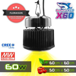 SpectraBUD X60 - Lampe horticole LED haut de gamme, étanche et silencieuse pour la culture de plantes