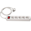 Multiprise - Bloc de 5 prises avec interrupteur - MAX 3500W
